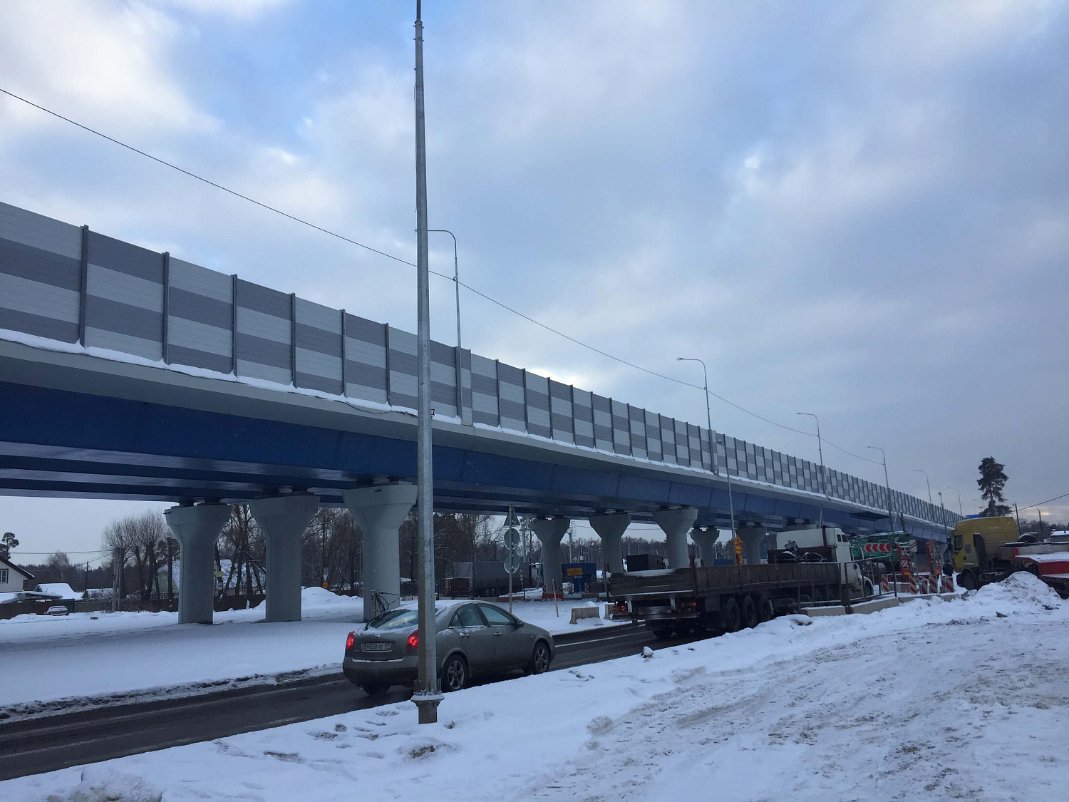 Строительство путепровода на автомобильной дороге А-107 «Московское малое кольцо»